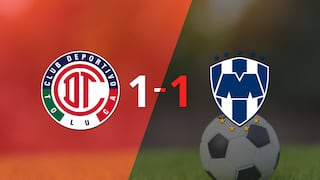 CF Monterrey logró sacar el empate a 1 gol en casa de Toluca FC