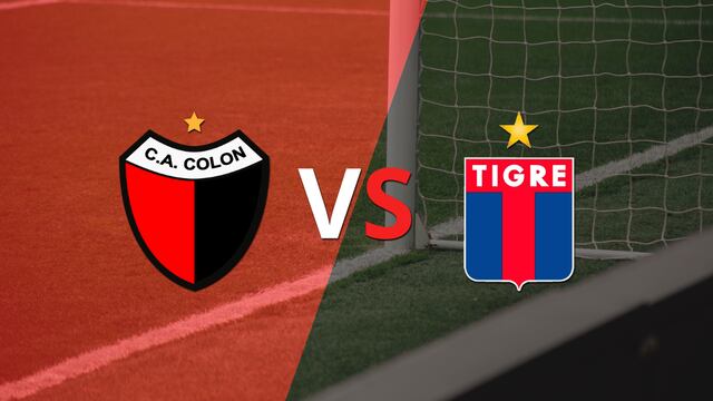 Termina el primer tiempo con una victoria para Colón vs Tigre por 1-0