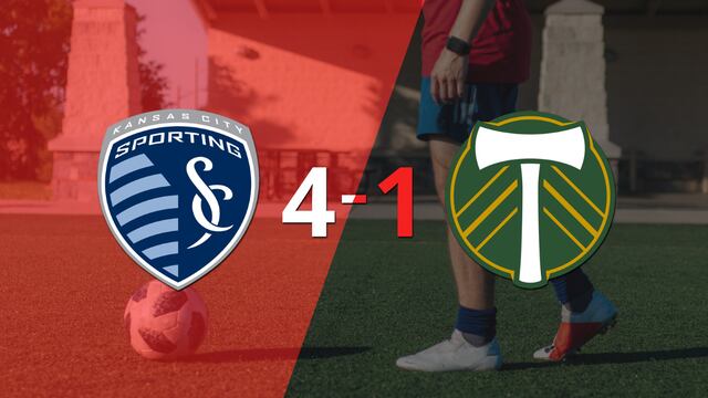 Sporting Kansas City derrotó sin complicaciones a Portland Timbers con doblete de William Agada