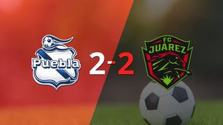 Puebla y FC Juárez igualaron 2 a 2