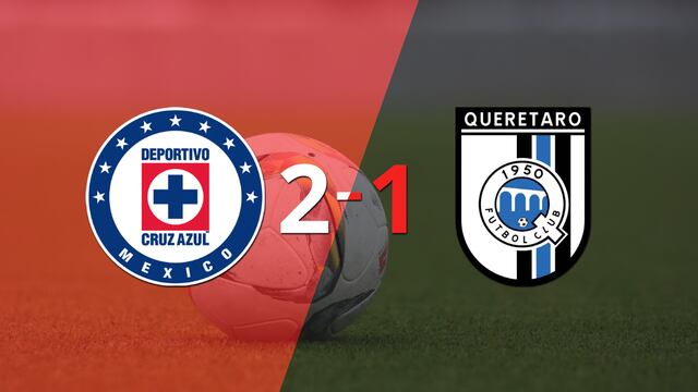 Cruz Azul consiguió una victoria en casa por 2 a 1 ante Querétaro