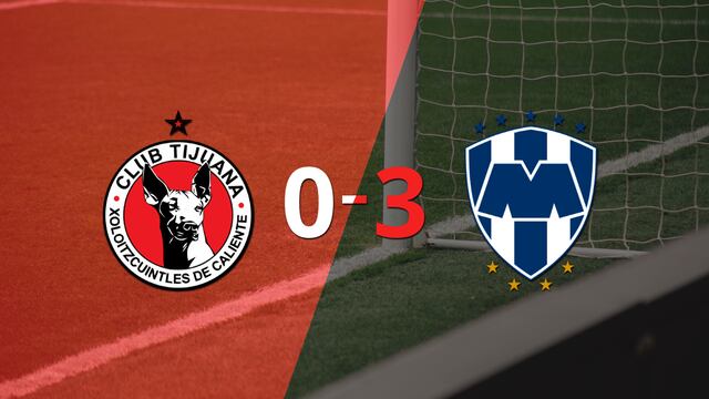 Sin apuros, CF Monterrey venció a domicilio a Tijuana