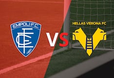 Termina el primer tiempo con una victoria para Empoli vs Hellas Verona por 1-0