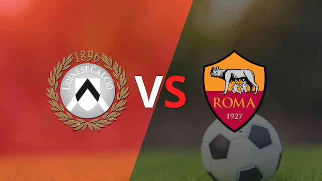 Termina el primer tiempo con una victoria para Udinese vs Roma por 1-0