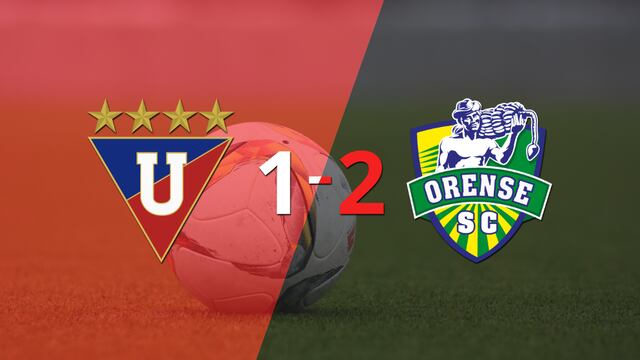 Victoria apretada de Orense por 2-1 sobre Liga de Quito
