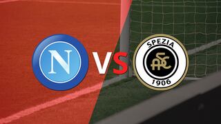 Se juega el segundo tiempo del empate en 0 entre Napoli y Spezia