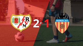 Rayo Vallecano le ganó a Valencia en su casa por 2-1
