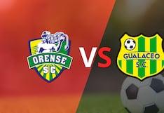 Termina el primer tiempo con una victoria para Orense vs Gualaceo por 1-0