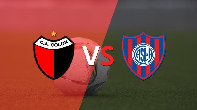 Colón y San Lorenzo  empatan 0-0 y se van al entretiempo