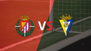 Termina el primer tiempo con empate en 0 entre Cádiz y Valladolid