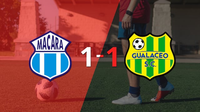 Gualaceo empató 1-1 en su visita a Macará
