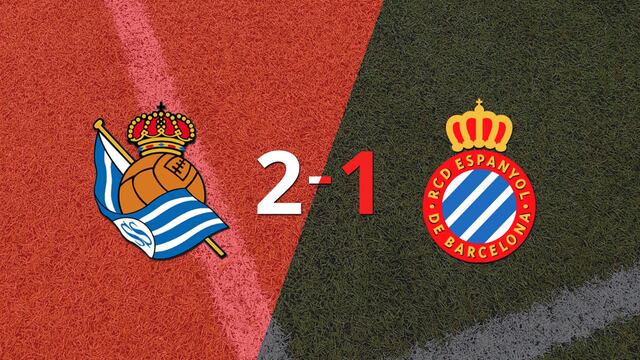 Real Sociedad logra 3 puntos al vencer de local a Espanyol 2-1