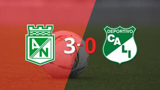 Deportivo Cali fue superado fácilmente y cayó 3-0 contra At. Nacional