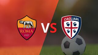 Termina el primer tiempo con una victoria para Roma vs Cagliari por 1-0