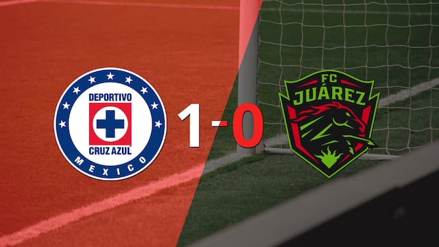 Con un solo tanto, Cruz Azul derrotó a FC Juárez en el estadio Azteca