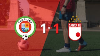 Cortuluá y Santa Fe se reparten los puntos y empatan 1-1