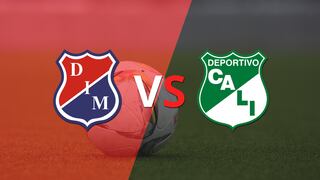 Termina el primer tiempo con una victoria para Independiente Medellín vs Deportivo Cali por 1-0
