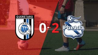 Puebla fue superior y venció por dos goles a Querétaro en el estadio la Corregidora