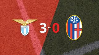 Termina el primer tiempo con una victoria para Lazio vs Bologna por 1-0