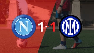 Napoli e Inter se reparten los puntos y empatan 1-1