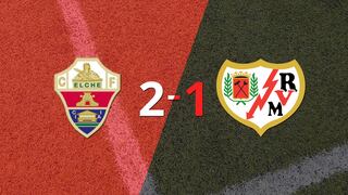 Elche logra 3 puntos al vencer de local a Rayo Vallecano 2-1