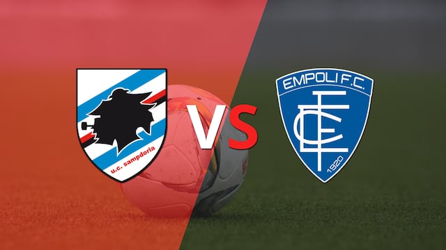Termina el primer tiempo con una victoria para Sampdoria vs Empoli por 2-0