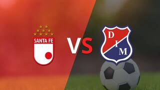 Termina el primer tiempo con una victoria para Santa Fe vs Independiente Medellín por 1-0