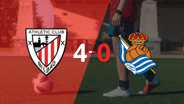 Athletic Bilbao golea 4-0 como local a Real Sociedad