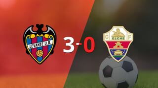 Goleada de Levante 3 a 0 sobre Elche