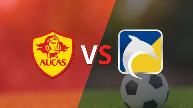 Termina el primer tiempo con una victoria para Aucas vs Delfín por 1-0