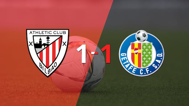 Reparto de puntos en el empate a uno entre Athletic Bilbao y Getafe