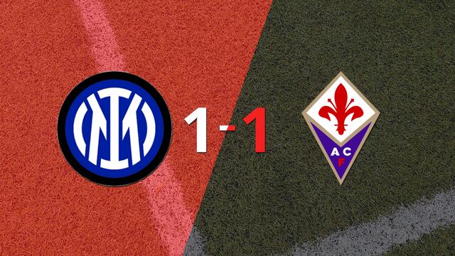 Inter y Fiorentina empataron 1 a 1