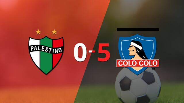 Doblete de Juan Martín Lucero en la goleada de Colo Colo frente a Palestino