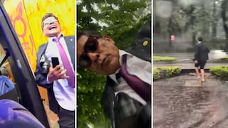 Jorge Campos festeja descalzo y bajo la lluvia triunfo de México