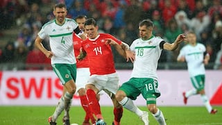 Suiza a Rusia 2018: igualó 0-0 con Irlanda del Norte en el partido de vuelta del repechaje