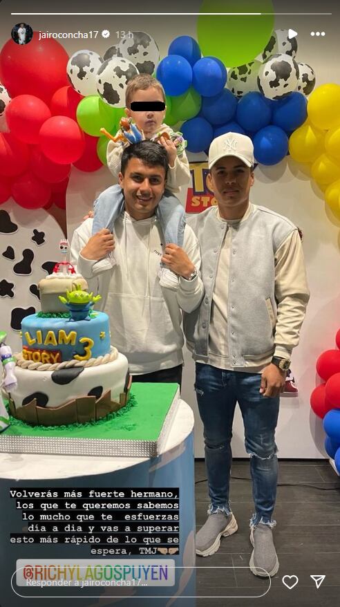 El mensaje de Jairo Concha a Ricardo Lagos. (Captura)