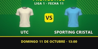Pronósticos UTC vs Sporting Cristal: es probable un duelo con goles de ambos equipos
