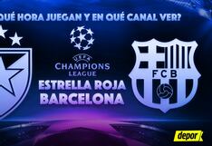 Canales TV para ver Barcelona vs. Estrella Roja: horarios por Champions League