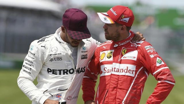 Con choque incluido: así fue la pelea de Lewis Hamilton y Sebastian Vettel en el GP de Azerbaiyán [VIDEO]