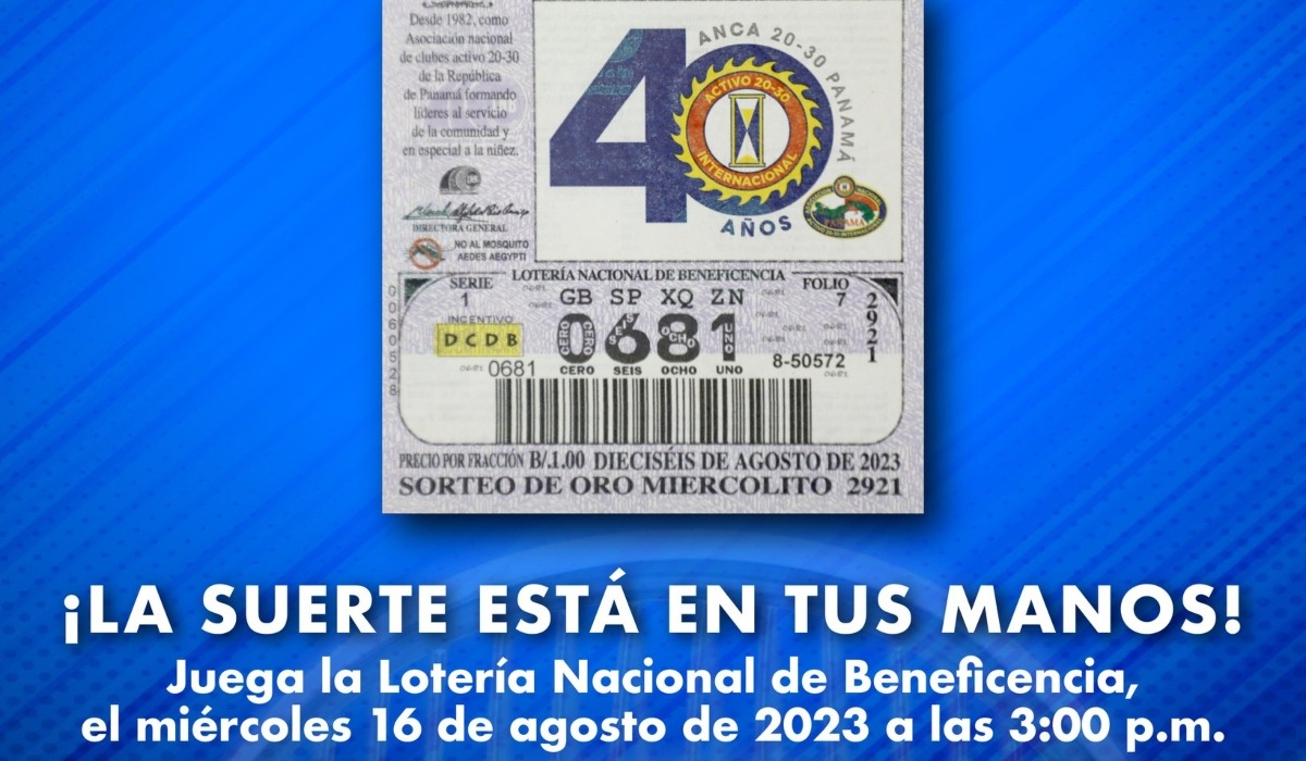 Lotería Nacional de Panamá del 16 de agosto: revisa los resultados y premios del Sorteo Miercolito. (Foto: @lnbpma).