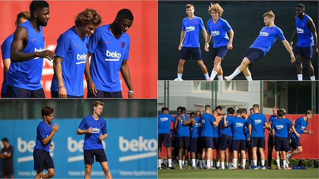 Caras nuevas: Griezmann, De Jong y Neto, protagonistas del primer entrenamiento del Barcelona [FOTOS]