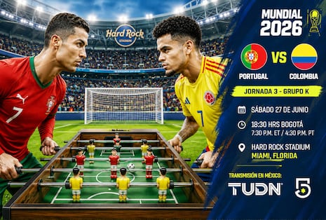 🟣 VER TUDN (Canal 5) EN VIVO | Transmisión del Colombia vs. Portugal GRATIS por TV abierta