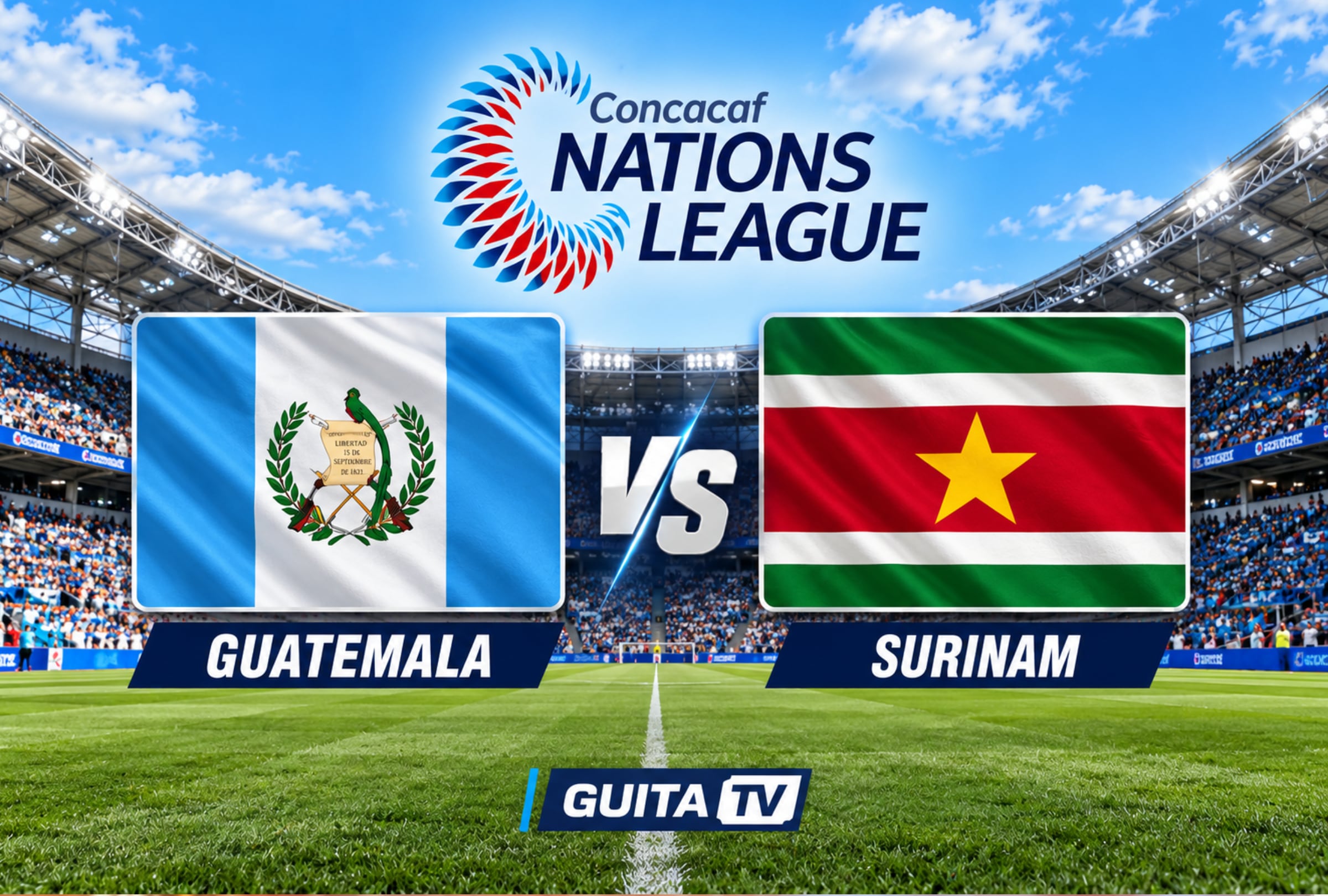​📺 Canales TV que transmiten Guatemala vs. Surinam EN VIVO AHORA por la Concacaf Nations League 2026