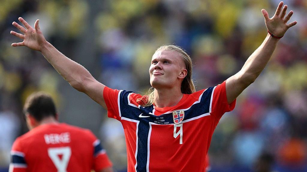 Erling Haaland le marcó dos goles a Brasil en los octavos de final del Mundial 2026. (Foto: Getty Images)