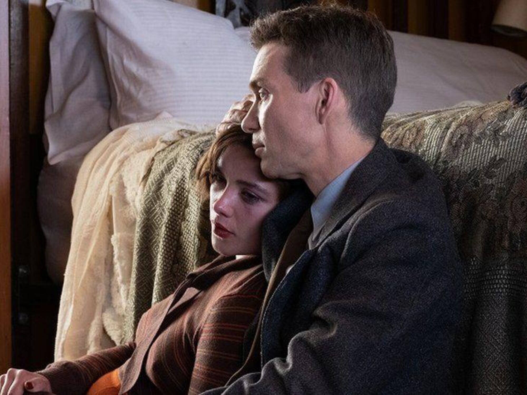 El polen de la planta de malva ampliado 300 veces.