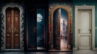 Elige una de las puertas en la ilustración para saber si podrás cumplir tus sueños