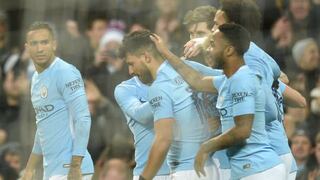Con gol de Agüero, Manchester City sufrió para ganarle 2-1 al Bristol por semis de Copa de la Liga