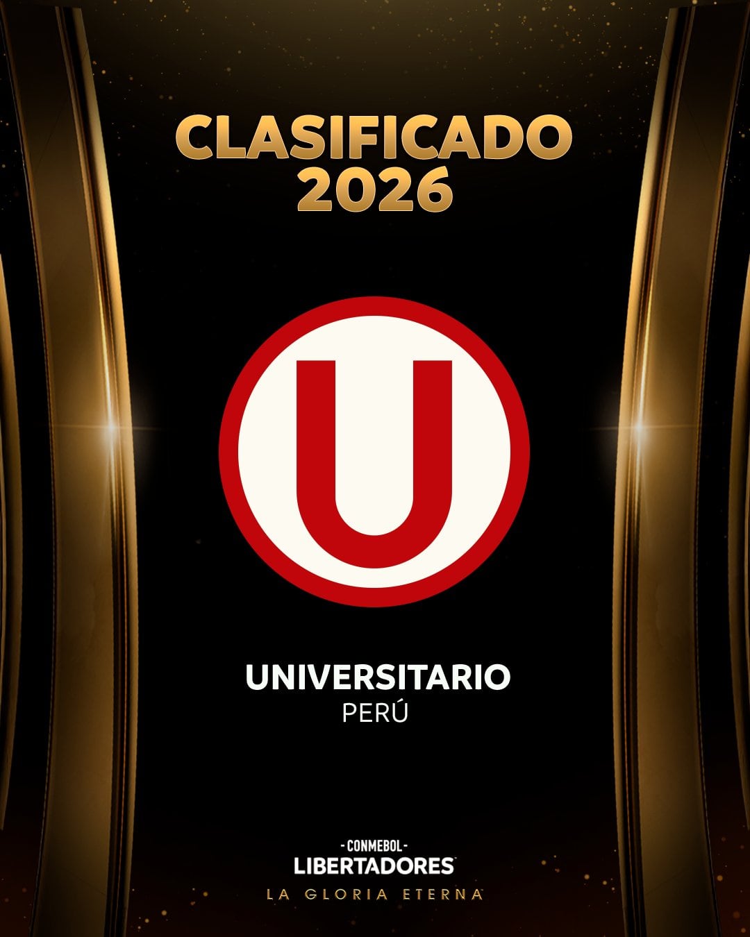 Así le dio la bienvenida Conmebol a Universitario a la Copa Libertadores 2026. (Foto: @Libertadores)