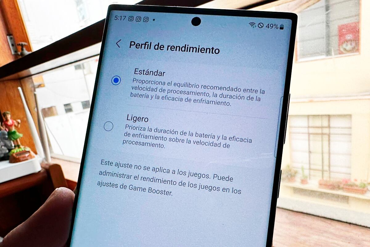 De esta manera podrás mejorar el desempeño de la batería del Samsung Galaxy S23 con Android 13. (Foto: MAG - Rommel Yupanqui)