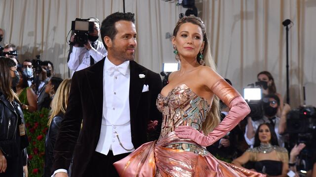 La adorable reacción de Ryan Reynolds al ver a su esposa Blake Lively en la Met Gala 2022